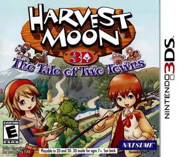 Harvest Moon 3D - The Tale of Two Towns (v02)(USA) box cover front